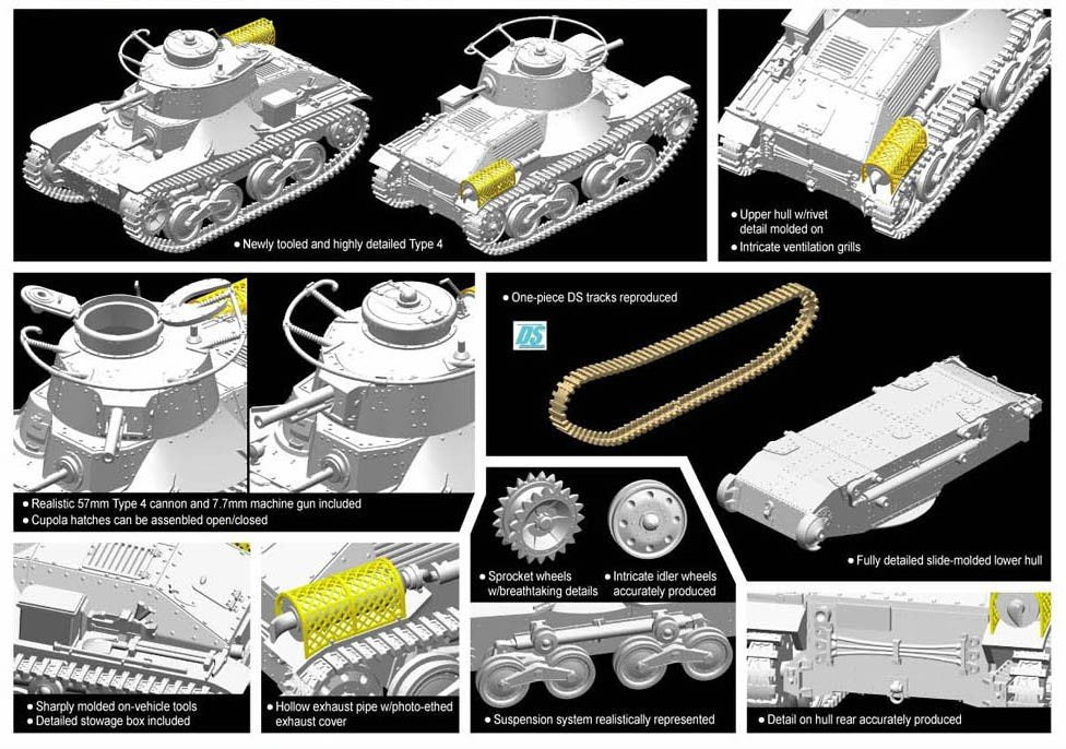 Char léger Dragon 7404 IJN Type 4 Ke-Nu (1/72) – immagine 2