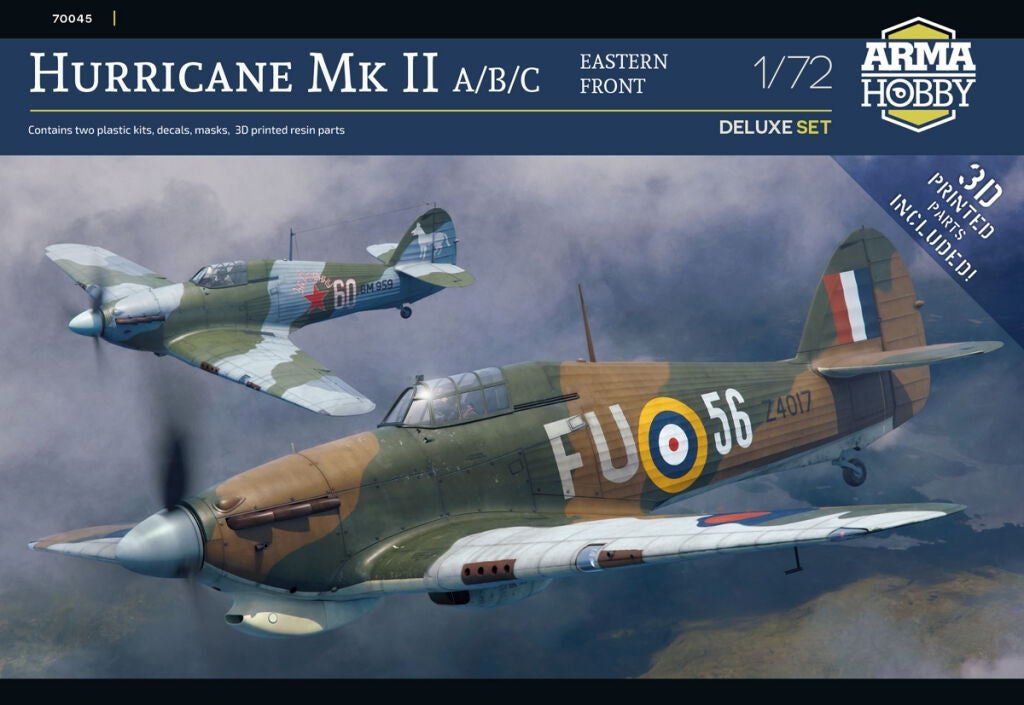 Arma Hobby 70045 Hurricane Mk II A/B/C Coffret Deluxe Front de l&amp;#39;Est 1/72 – immagine 2