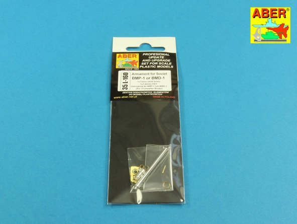 Armement Aber 35L-160 pour BMP-1 ou BMD-1 soviétique : 1 canon de 73 mm 2A28 Grom ; 1 mitrailleuse de 7,62 mm PKT au 1/35 – imagen 8