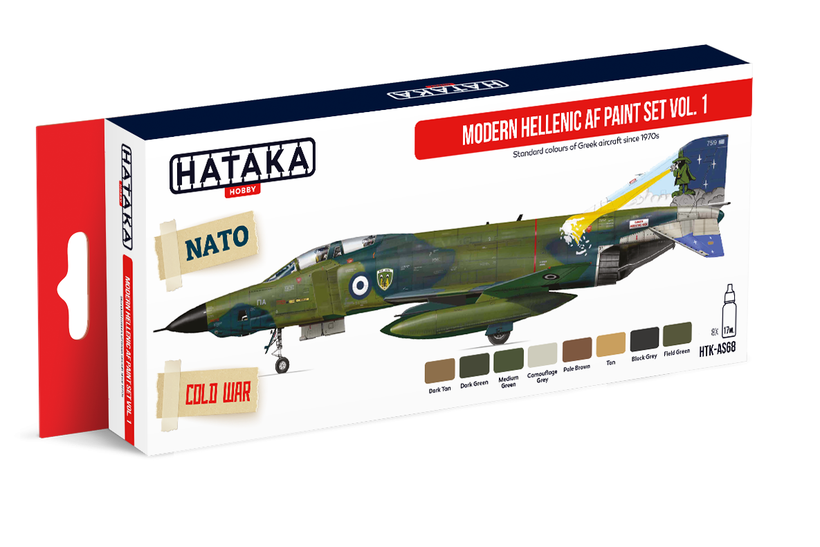 Hataka HTK-AS68 Ensemble de peinture Modern Hellenic AF vol. 1 (8x17ml) – Bild 2