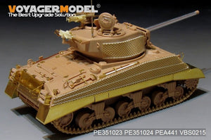 Maquette Voyager PE351023 WWII US M4A3 (76) en version de base avec réservoir central pour MENG TS-043 1/35 – image 17