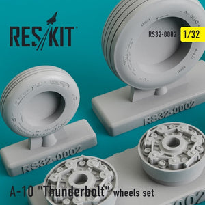 RESKIT RS32-0002 Jeu de roues A-10 « Thunderbolt » 1/32