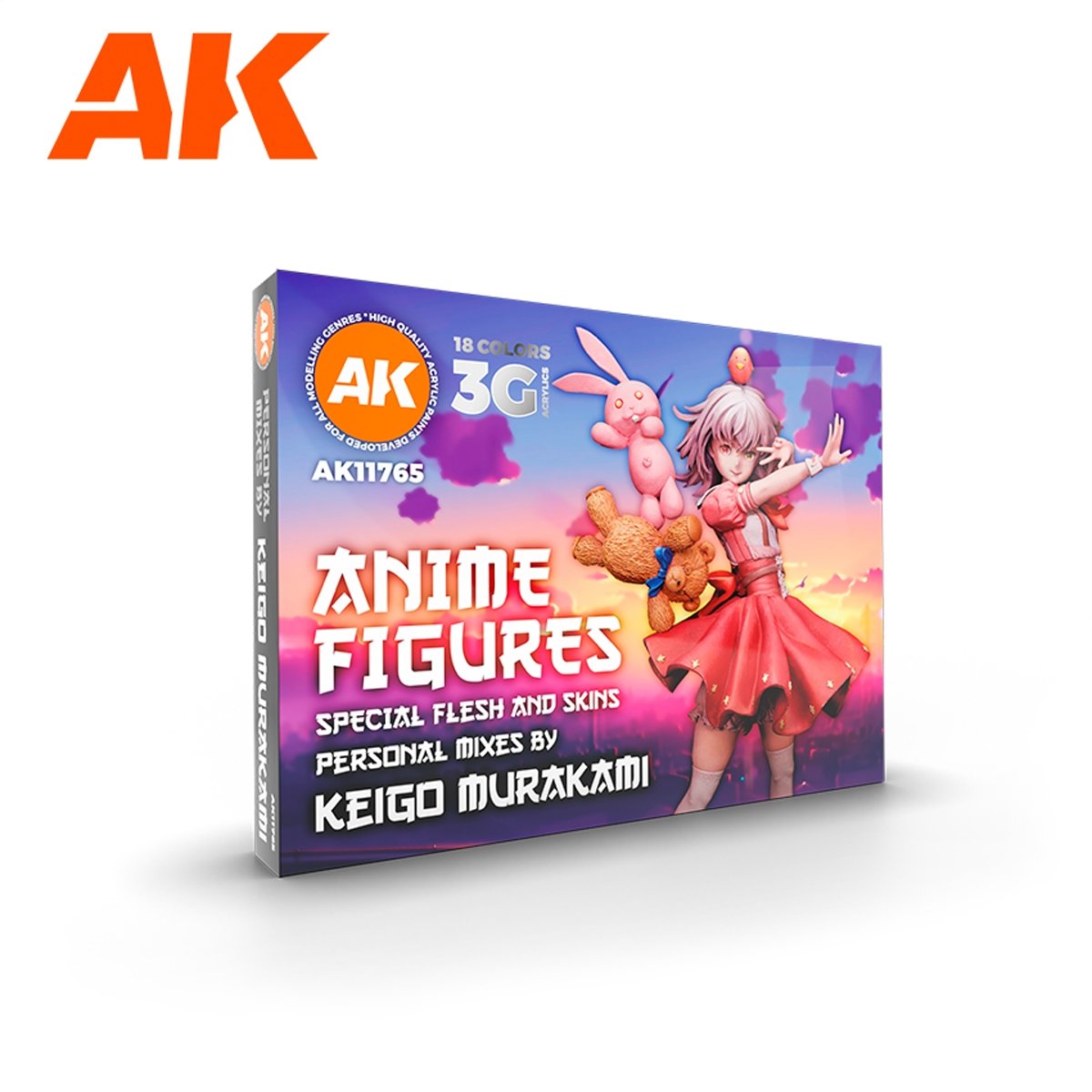 AK Interactive AK11765 SIGNATURE SET – KEIGO MURAKAMI PERSONAL MIXES – KIT DE PEINTURE FIGURINES ANIME 18x17 ml