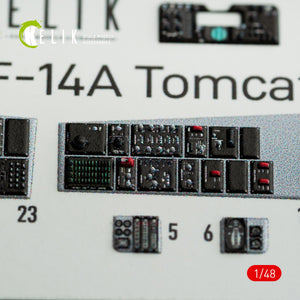 Décalcomanies 3D intérieures KELIK K48074 pour maquette Italeri au 1/48 du F-14A Tomcat – Bild 8