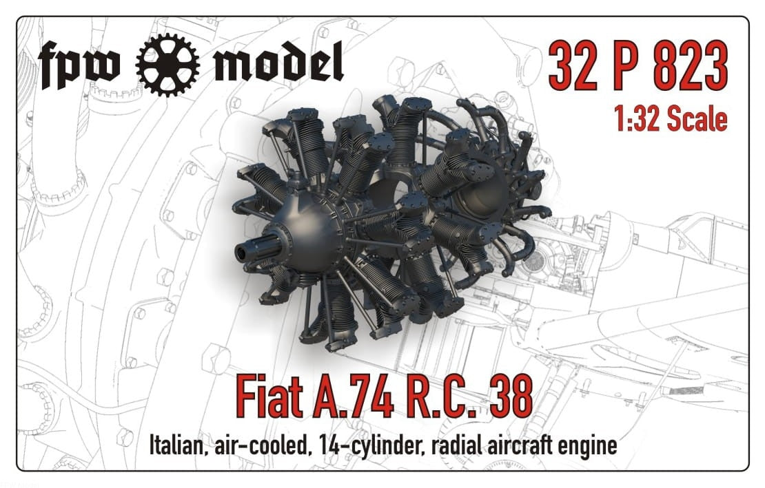 FPW Modèle 32P823 Fiat A.74 RC 38 1/32