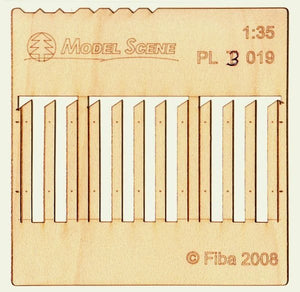 Maquette PL3-019 Clôture en bois type 19 Clôture en bois 1/35