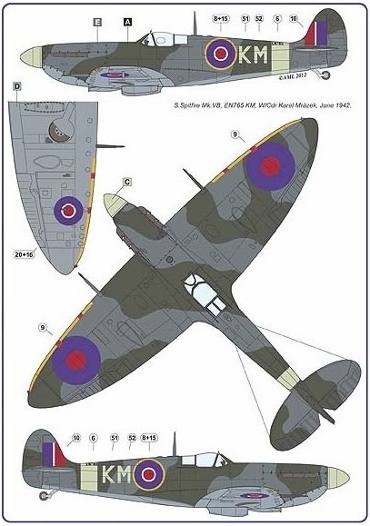 AML D32004 Czechoslovak commanders in the Spitfire 1/32 – zdjęcie 5