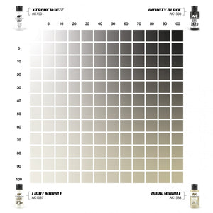 AK Interactive AK1586 DOUBLE ENSEMBLE DE SCÉNARIO EXO 27 – 27A MARBRE CLAIR &amp;amp; 27B MARBRE FONCÉ – immagine 4