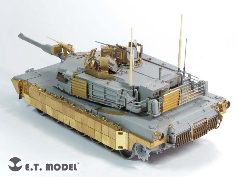 ET Modèle E35-165 Char de combat principal M1A1 de l&amp;#39;armée américaine moderne TUSK I (Pour DRAGON 3535) (1/35) – image 3