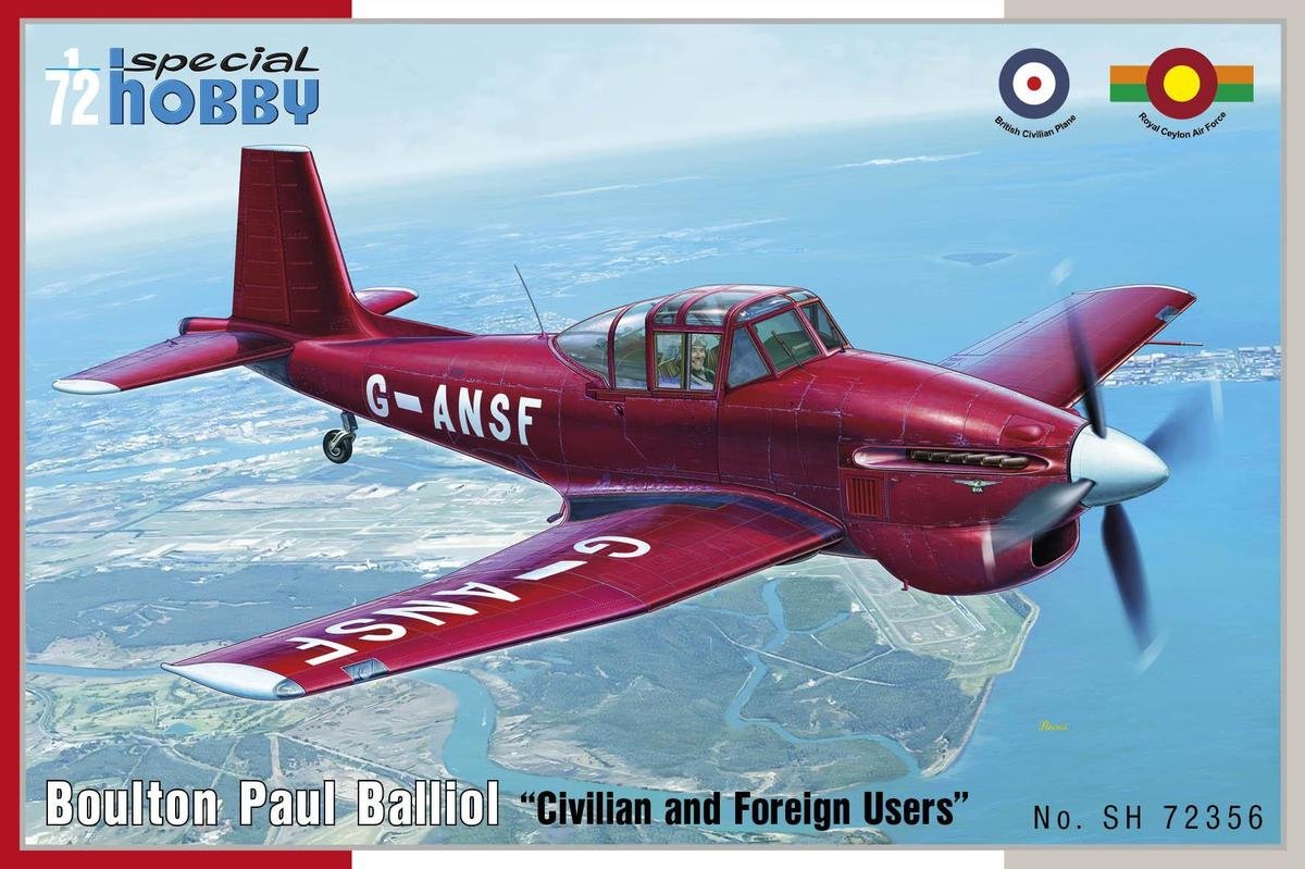 Special Hobby 72356 Boulton Paul Balliol "Civilian and Foreign Users" 1/72