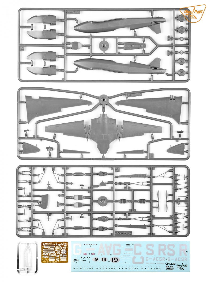 Hélice transparente ! CP72051 DH.88 COMET DH.88 Comet MacRobertson Trophy Air Race KIT AVANCÉ 1/72 – image 3