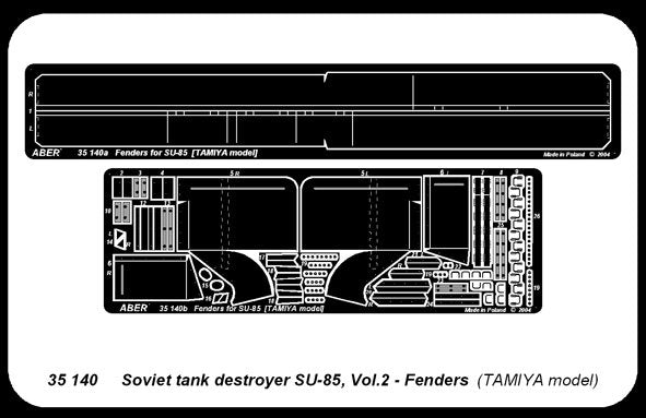 Aber 35140 canon de char soviétique SU-85 partie 2 jeu supplémentaire d&amp;#39;ailes (TAM) (1/35) – imagen 4