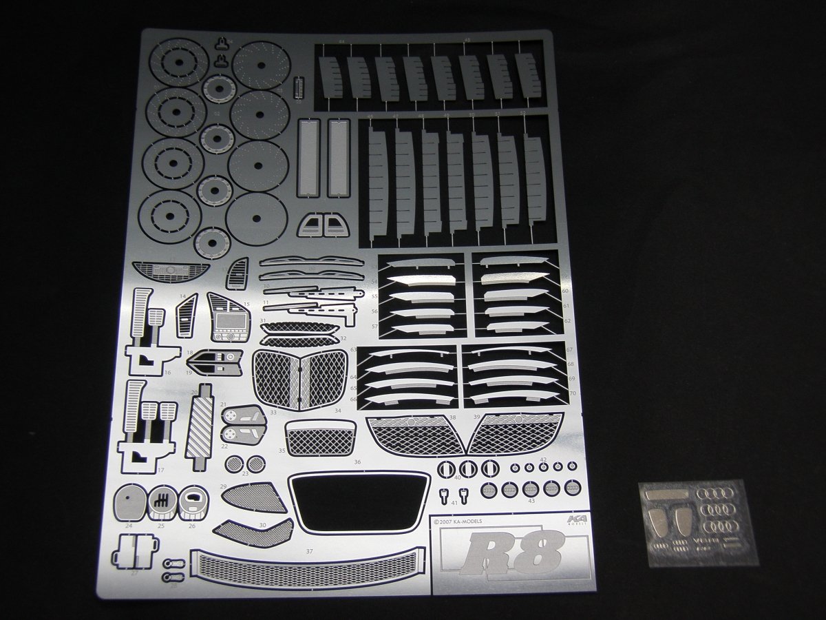 KA Models KE-24019 Audi R8 PIÈCES DE DÉTAIL RADIODÉES 1/24