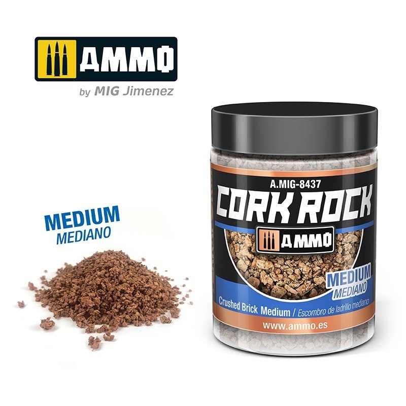 AMMO de Mig Jimenez 8437 CREATE CORK Brique concassée Moyenne 100ml