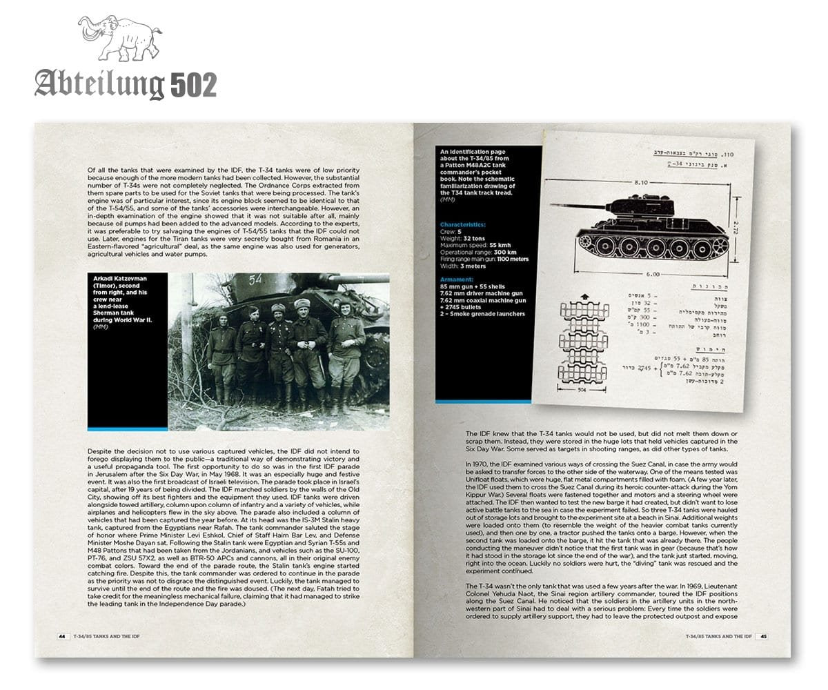 502e Abteilung ABT709 T-34 ET L&amp;#39;armée israélienne : L&amp;#39;HISTOIRE INÉDITE (MICHAEL MASS / MA&amp;#39;OR LEVY) – imagen 2
