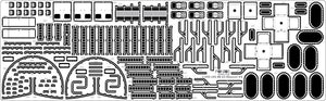 Pontos 23002F1 USS BB-63 Missouri 1945 Kit de détails (Pont en bois teinté teck) (1/200) – image 8