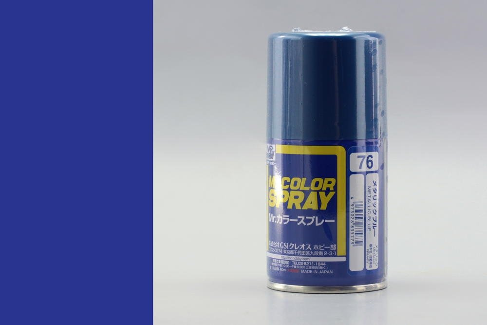 Mr.Hobby S-076 Bleu Métallisé - Spray