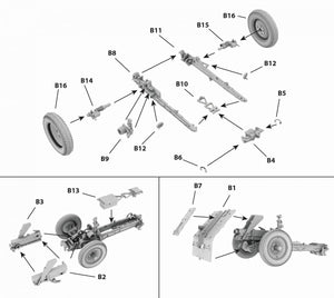 Premier à combattre PL046 Canon d&amp;#39;infanterie allemand 7,5 cm le.IG 18 (1/72) – immagine 2