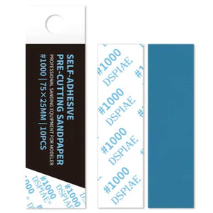 DSPIAE DSP-1000 Reusable Self-Adhesive Sandpaper #1000 (75 x 25 mm) 10 pcs
