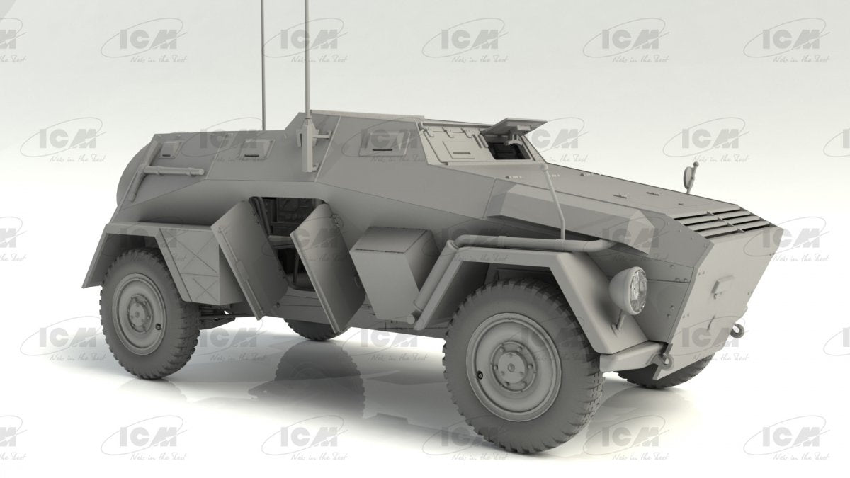 ICM 35110 Sd.Kfz. 247 Ausf.B, Véhicule Blindé du Commandement Allemand 1/35 – imagen 3