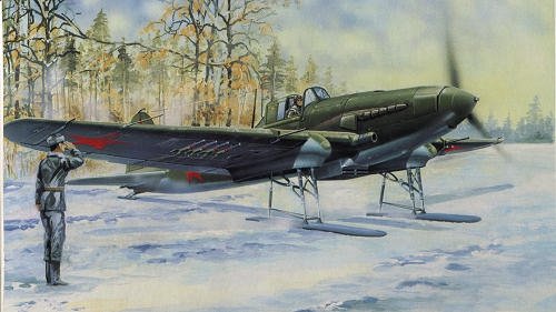 Hobby Boss 83202 Ilyuszyn IL-2 Sturmovik sur skis (1/32)