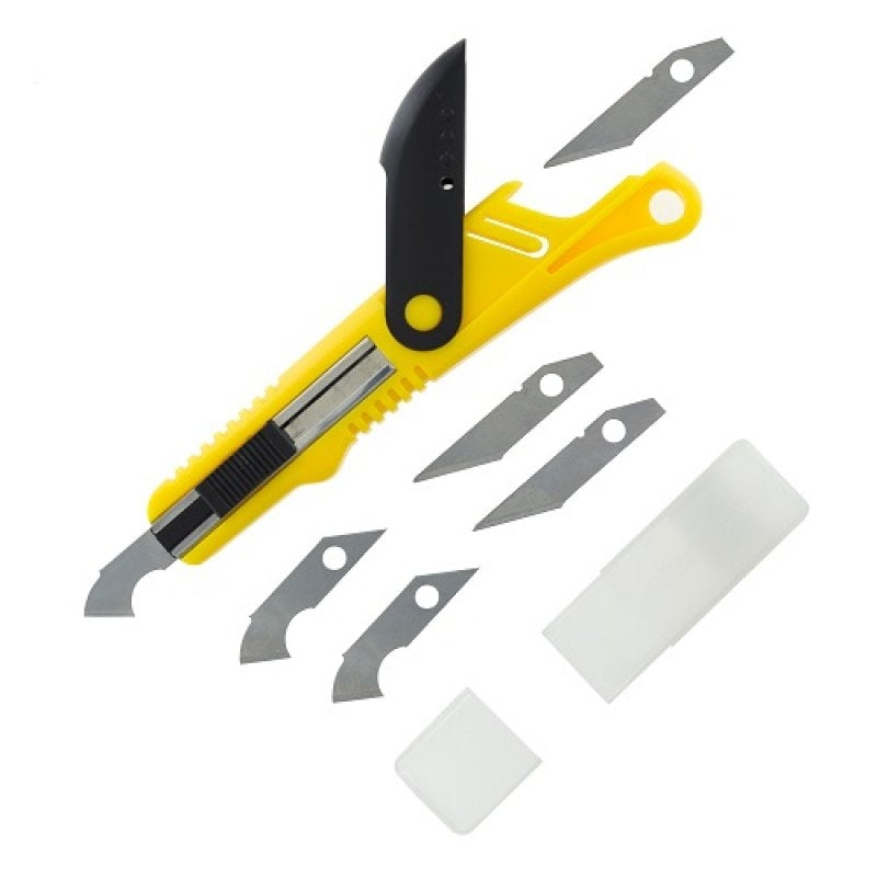 Outil de découpe et de traçage pour plastique Modelcraft PKN4150-S et 5 lames de rechange