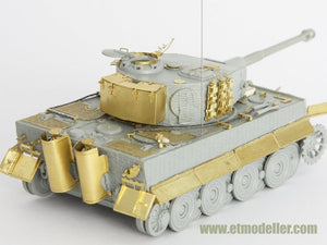 Maquette ET Model E72-003 Tigre I allemand de la Seconde Guerre mondiale, production tardive, pour kit DRAGON au 1/72 – image 3
