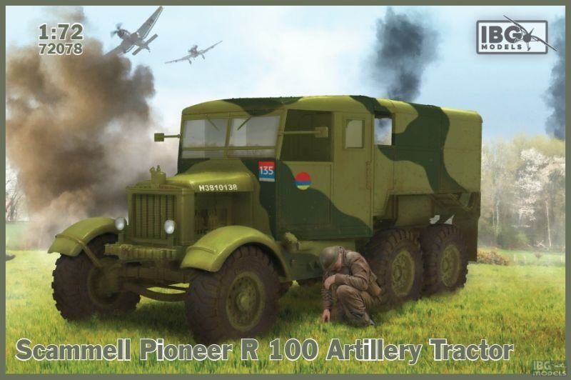 Tracteur d'artillerie Scammell Pioneer R100 IBG 72078, échelle 1/72