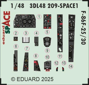 Eduard 3DL48209 F-86F-25/30 SPACE Airfix 1/48 – image 3