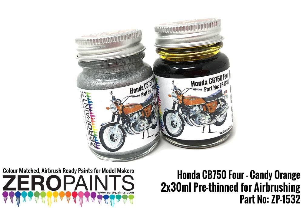 Zero Paints ZP-1532 Honda CB750 Four - Peinture Orange Candy (2 x 30 ml) – image 3