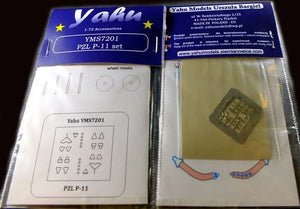 Ensemble Yahu YMS7201 PZL P.11 (Azur / Heller / PZW) 1/72
