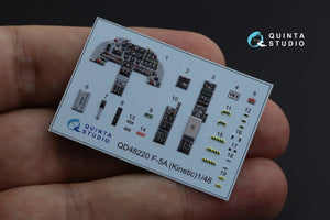 Intérieur imprimé en 3D et coloré du F-5A de Quinta Studio QD48220 (Kinetic) à l&amp;#39;échelle 1/48 – image 3