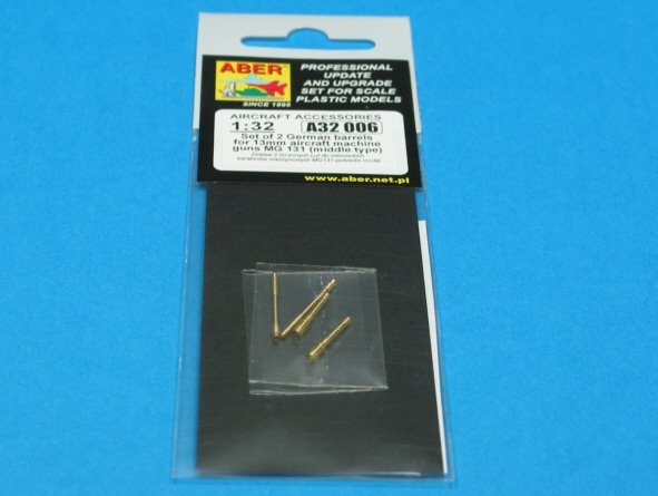 Aber A32006 Ensemble de 2 canons pour mitrailleuses d&amp;#39;avion allemandes MG 131 de 13 mm (type moyen) (1/32) – image 5