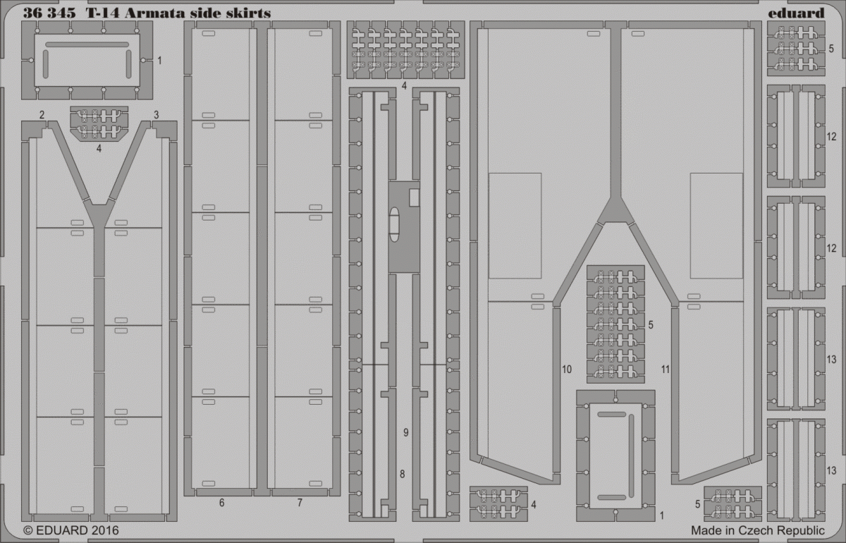 Eduard 36345 Jupes latérales T-14 Armata 1/35 TAKOM