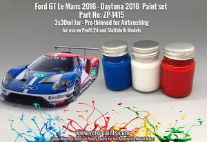 Kit de peinture Zero Paints ZP-1415 Ford GT Le Mans 2016 - Daytona 2016 (3 x 30 ml)