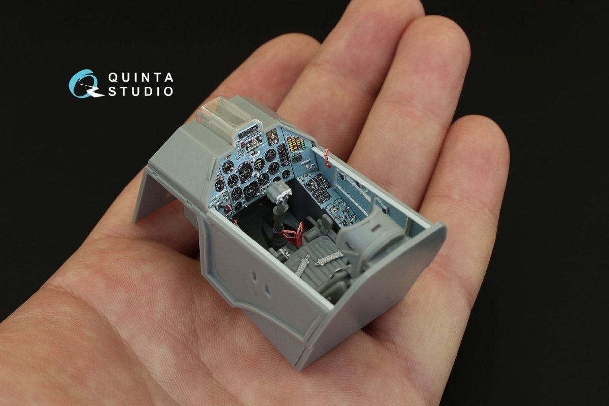 Intérieur imprimé en 3D et coloré sur papier décalcomanie Quinta Studio QD32006 Su-25UB (pour maquette Trumpeter) 1/32 – immagine 7
