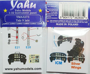 Yahu YMA3273 Yak-9 ICM tardif/ Silver Wings 1/32
