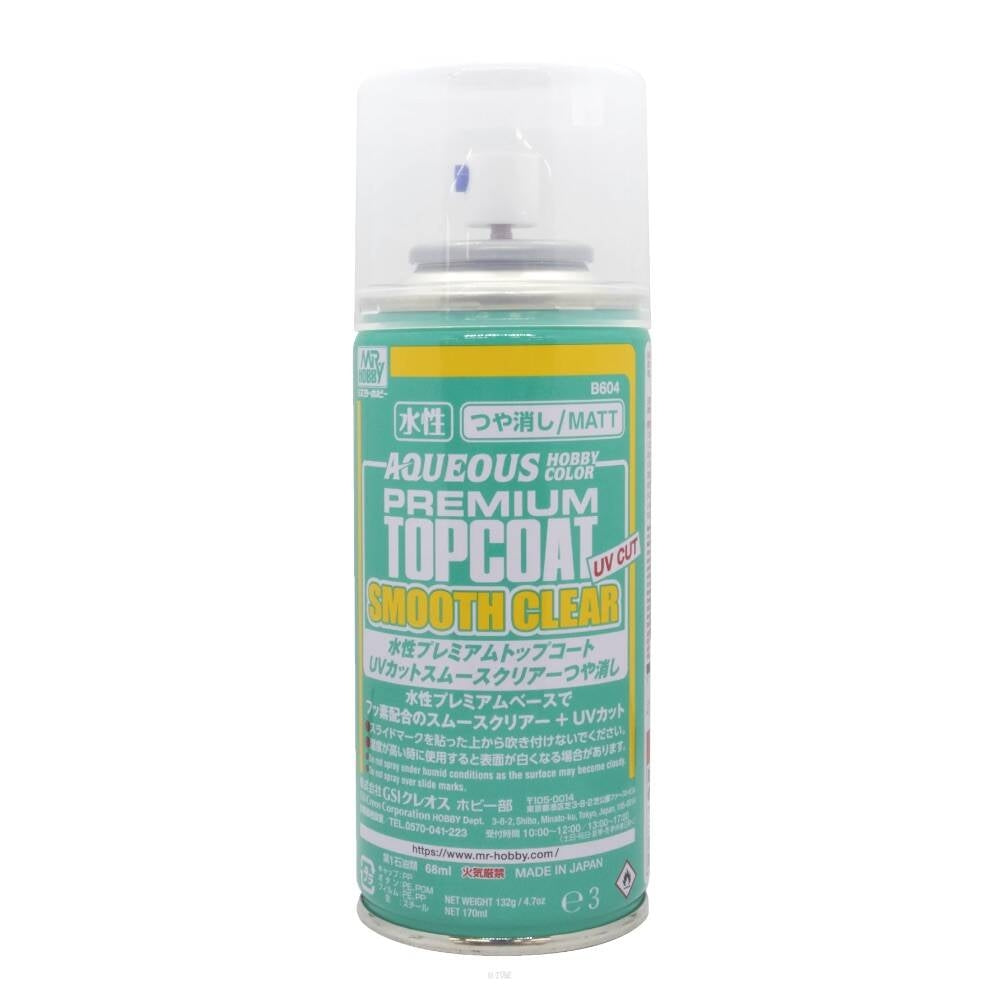 Mr.Hobby B-604 Vernis de finition aqueux premium transparent lisse anti-UV - Mat 170ml.