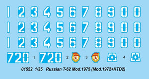 Trumpeter 01552 T-62 russe Mod.1975 Mod.1972+KTD2 – image 2