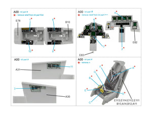 Intérieur imprimé en 3D et coloré pour le F-15E (Revell) par Quinta Studio QD72110, échelle 1/72 – Bild 2