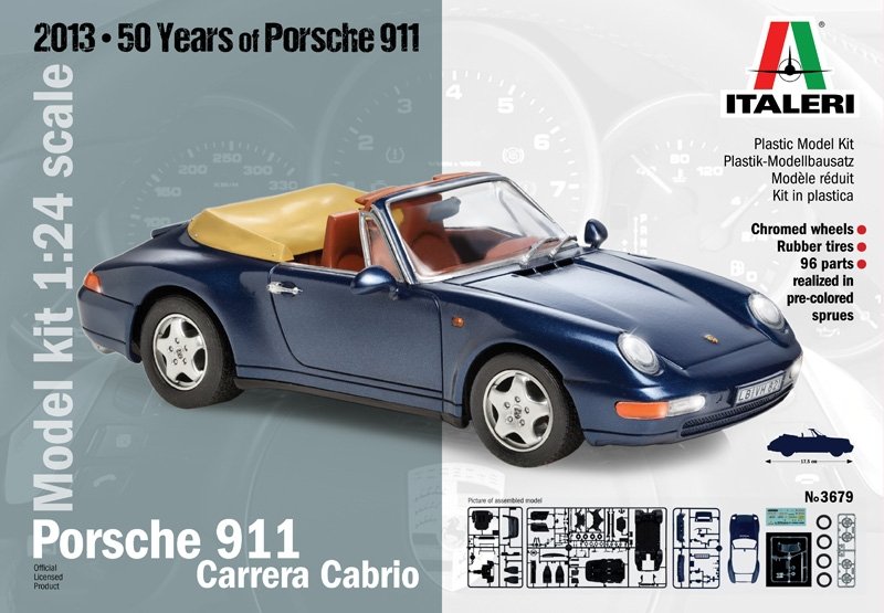 Italeri 3679 Porsche 911 Carrera Cabriolet (1/24)