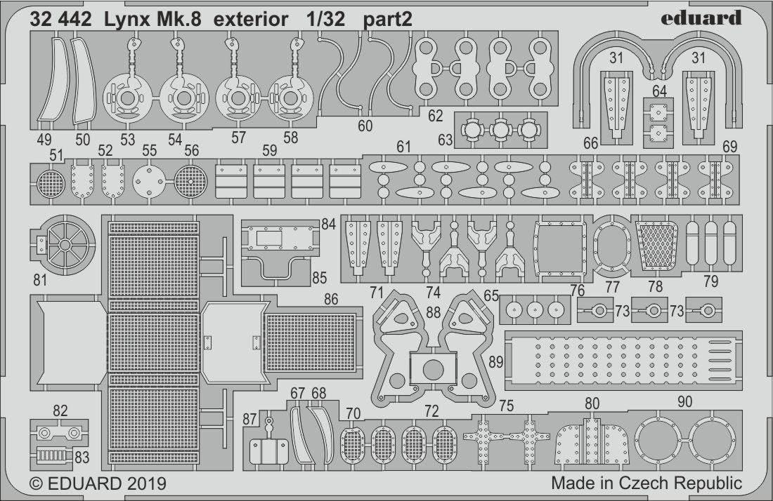 Eduard 32442 Lynx Mk.8 extérieur REVELL 1/32