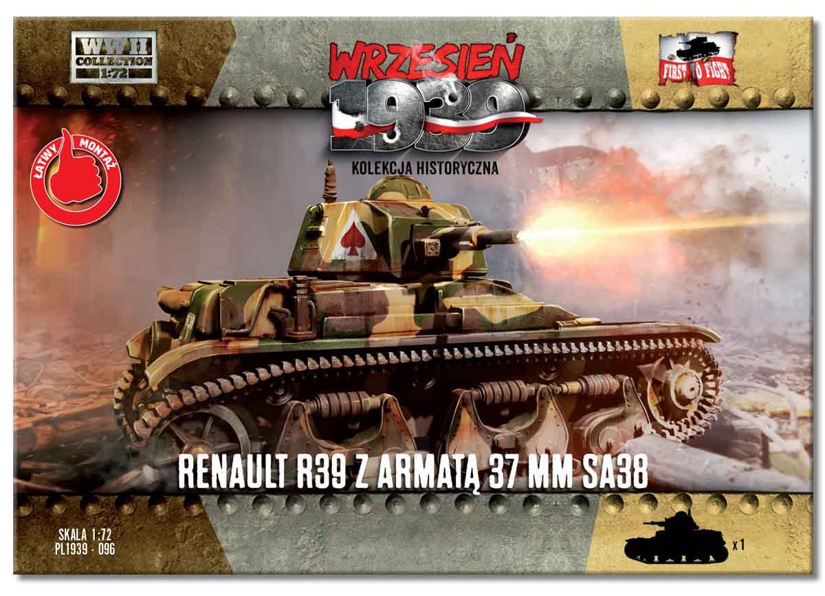 Premier à combattre PL096 Renault R39 avec canon SA38 de 37 mm 1/72 – immagine 2