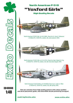 EXTIO ED48008 Yoxford Girls North American P-51D Mustang 1/48