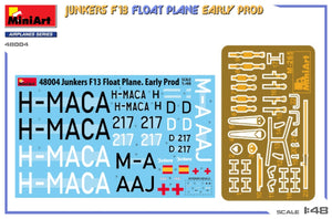 MiniArt 48004 Junkers F13 Hydravion. Première production, échelle 1/48.  – Bild 2