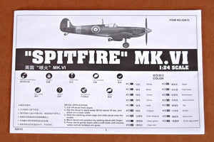 Trumpeter 02413 Spitfire MK.VI 1/24 – imagen 2
