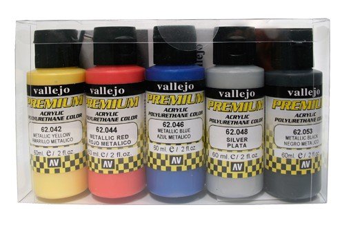 Vallejo 62103 Coffret Métallique RC-Color Premium 5x60 ml.