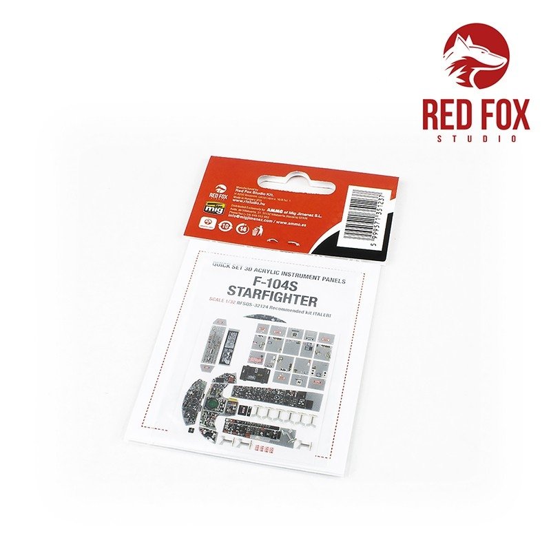 Red Fox Studio QS-32124 F-104S Starfighter (pour kit Italeri) 1/32 – image 2