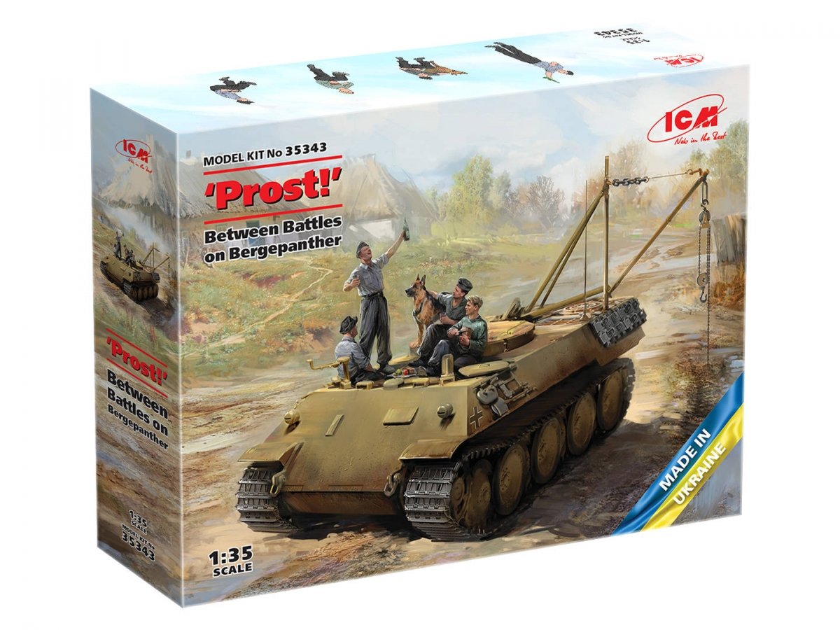 ICM 35343 Prost ! Entre deux batailles sur Bergepanther, tankistes allemands de la Seconde Guerre mondiale avec Bergepanther, échelle 1/35 – Bild 2