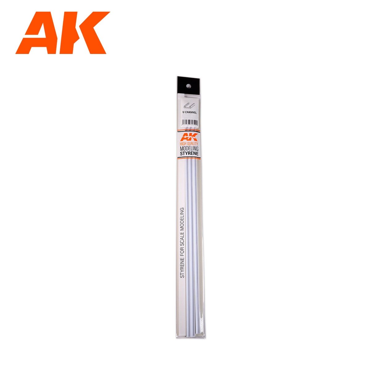 AK Interactive AK6557 PROFILÉ EN U 5.0 DE LARGEUR X 350MM – STYRÈNE – (3 UNITÉS) – image 3